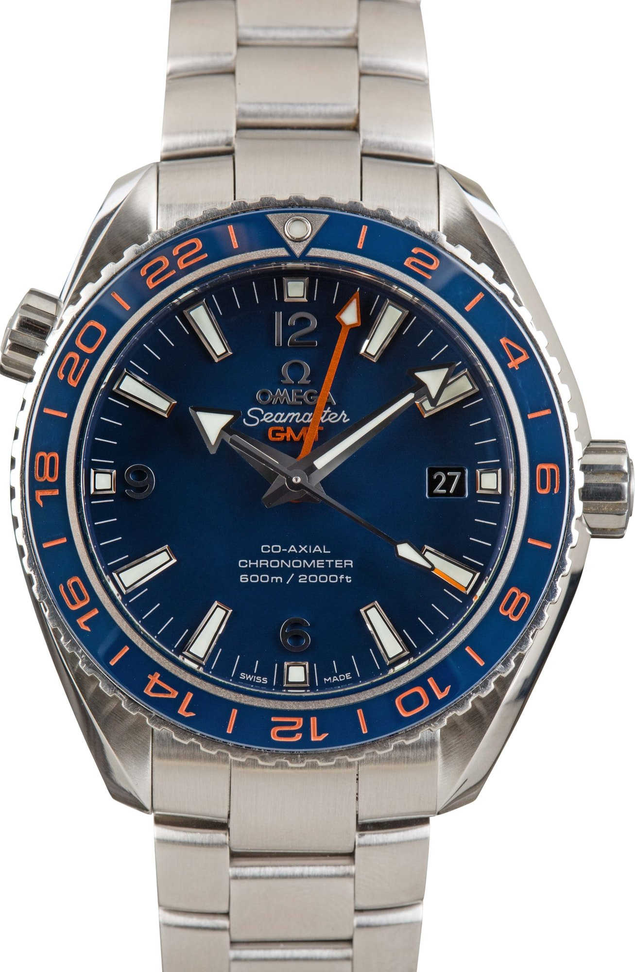 Pre-owned Omega Seamaster Planet Ocean 600M GMT