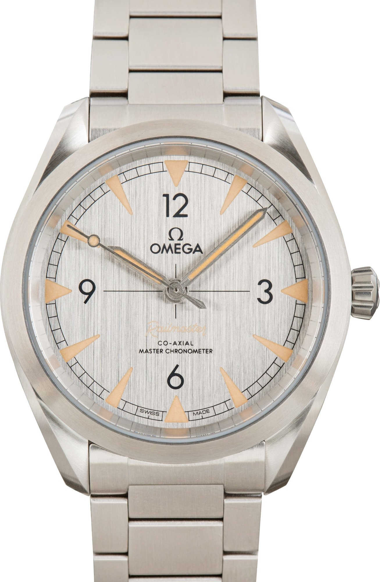 Pre-owned Omega Seamaster Railmaster Grey Dial