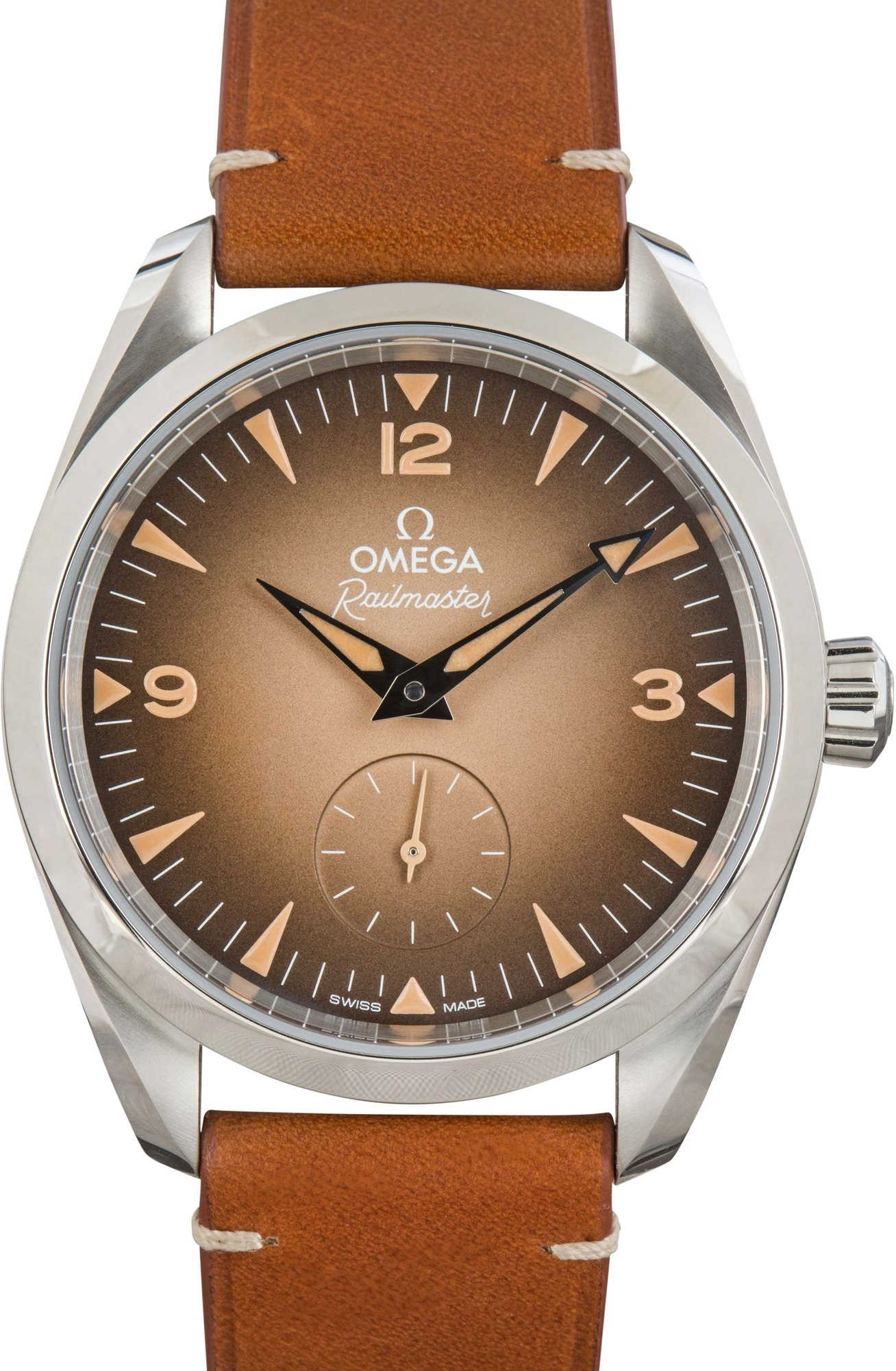 Omega Seamaster Railmaster 38MM Steel on Leather