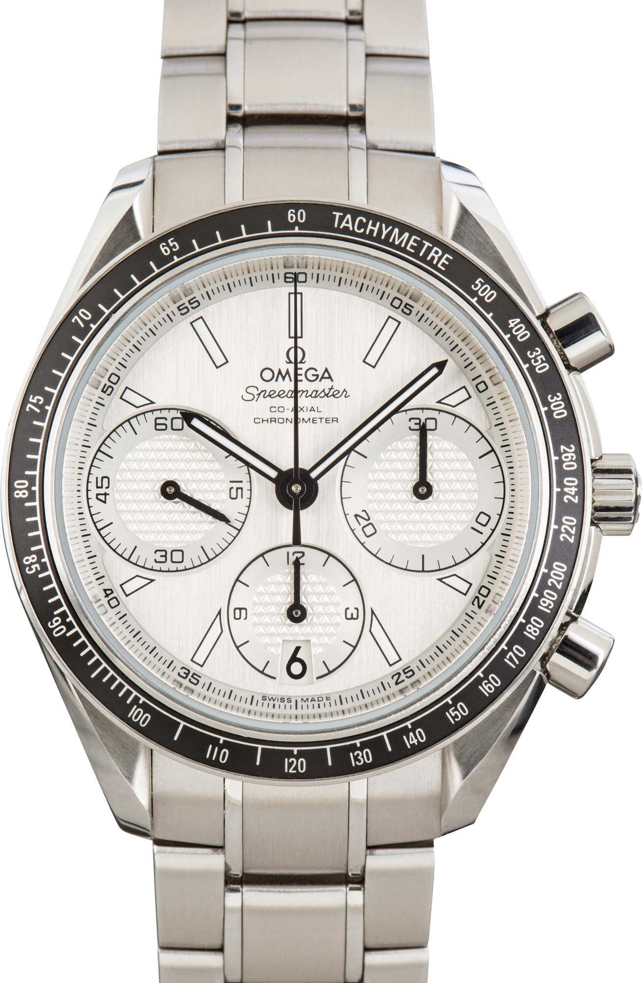 Preowned Omega Speedmaster Racing Silver Dial