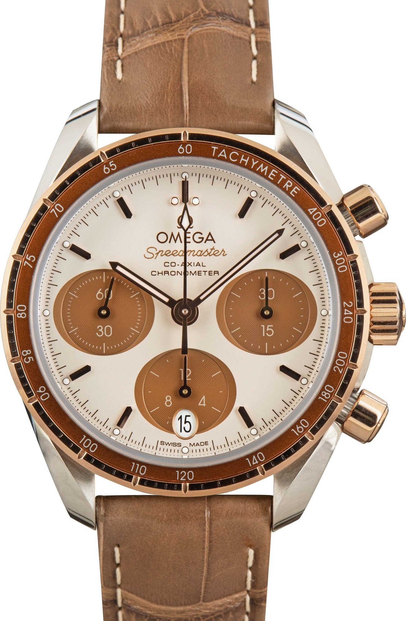Omega Speedmaster 38 Steel & Sedna Gold