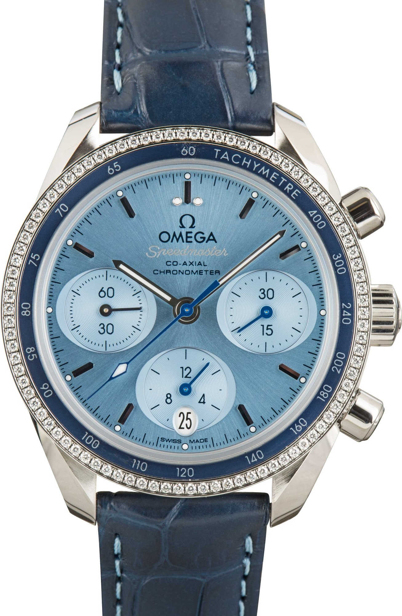 38explore 38灯 SOMABITO ( POSEIDON BLUE ) Buy Used OMEGA Speedmaster 38 324.38.38.50.03.001 | Bob's