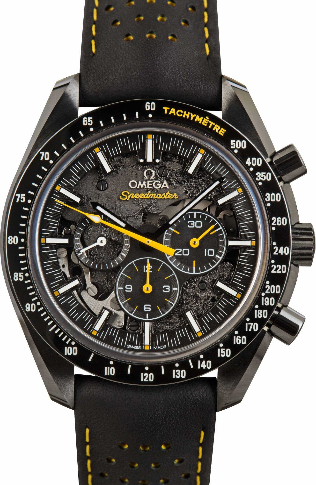 OMEGA Speedmaster ボックス ブラック Pre-owned Omega Speedmaster Moonwatch Dark Side Of The Moon