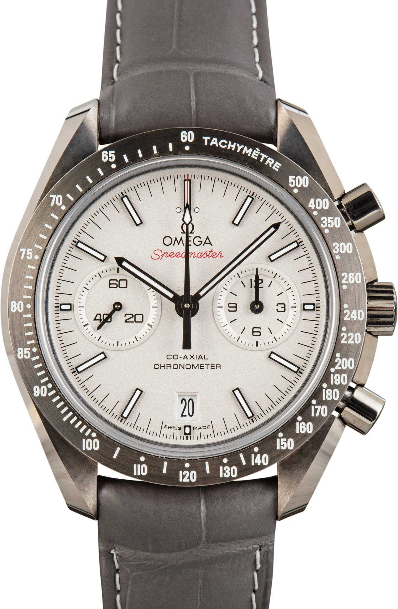Omega Speedmaster Grey Ceramic on Leather Strap