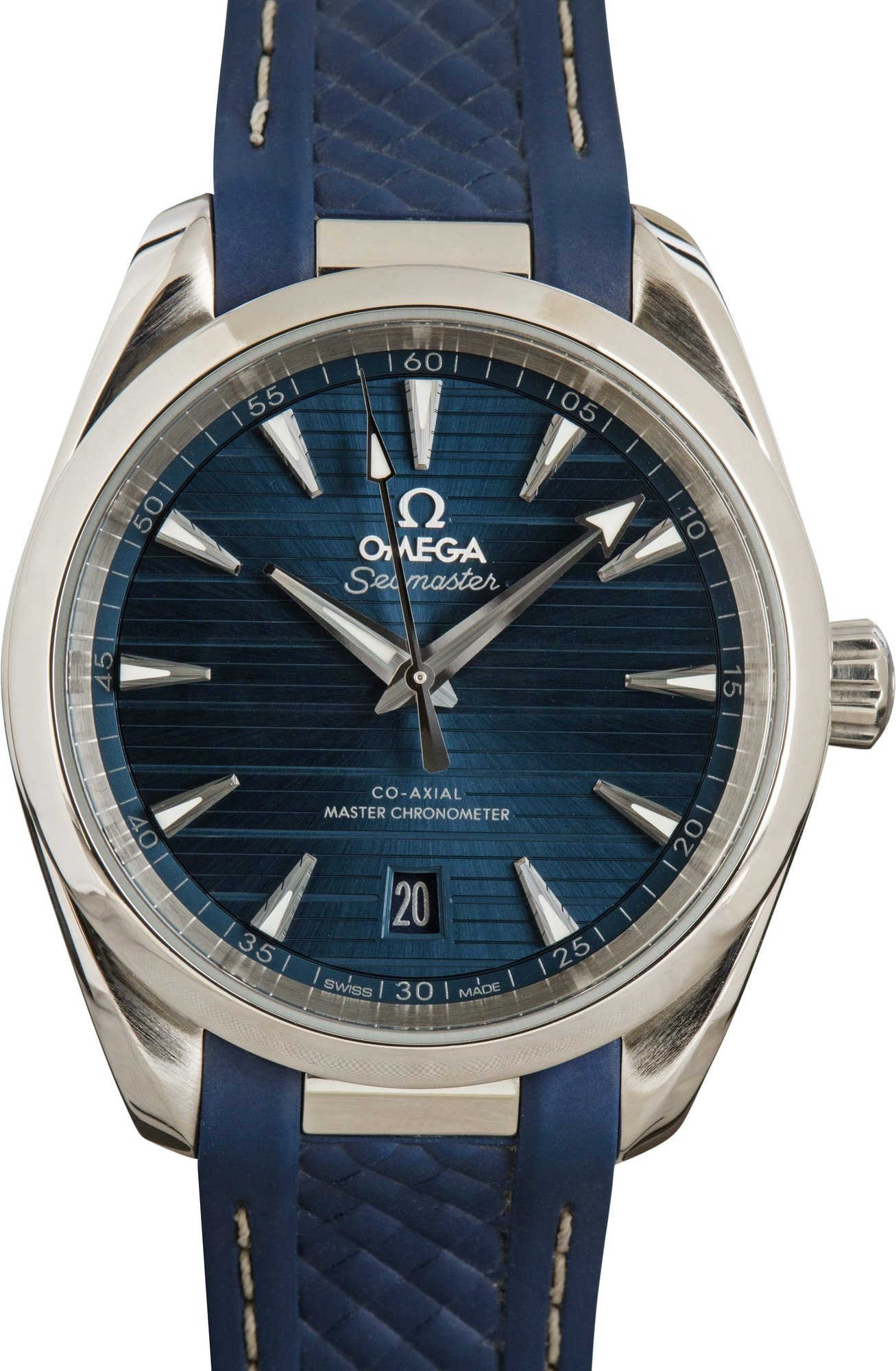 Omega Seamaster Aqua Terra Blue Rubber Strap
