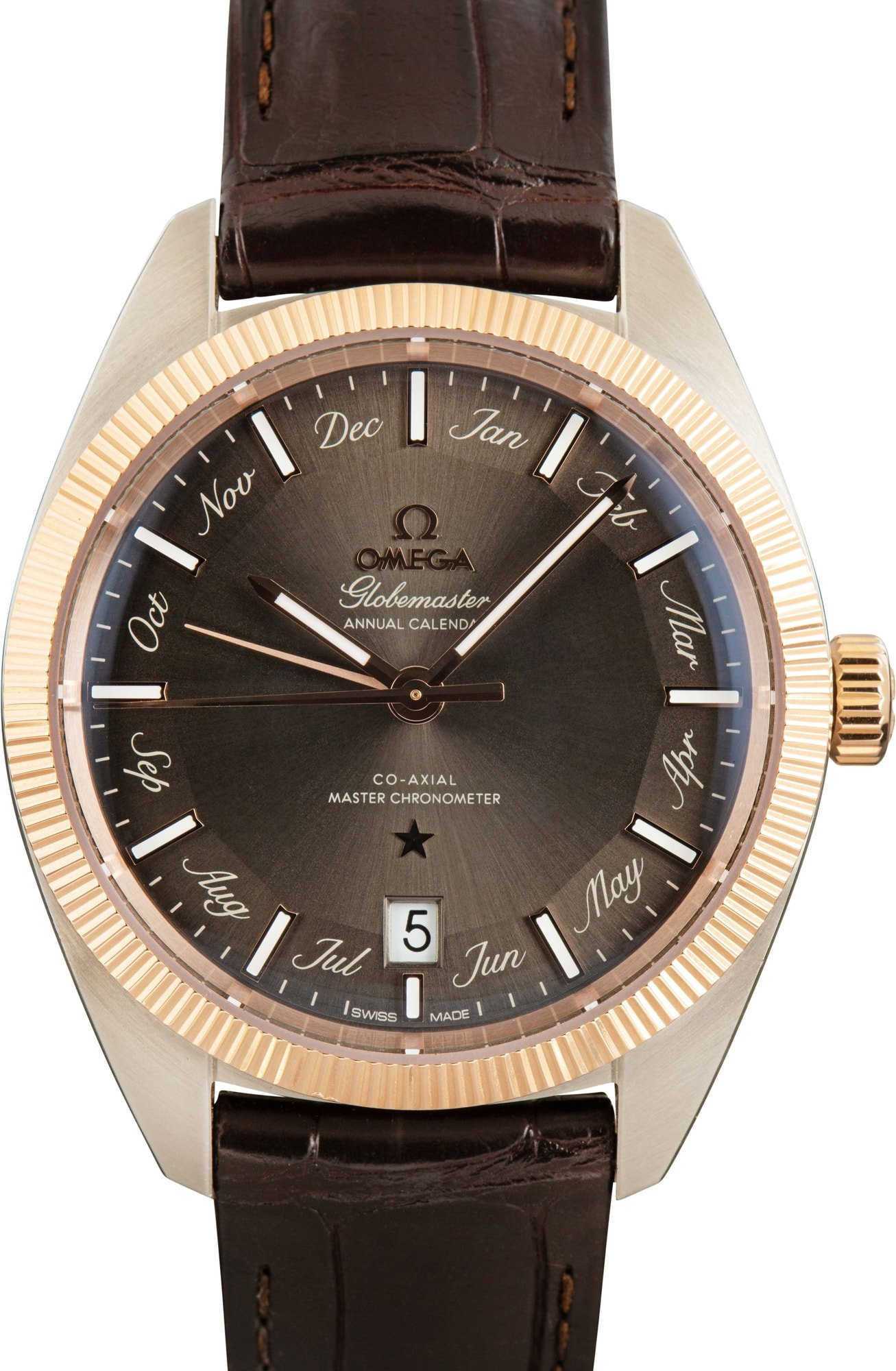 Omega Constellation Globemaster on Leather Strap