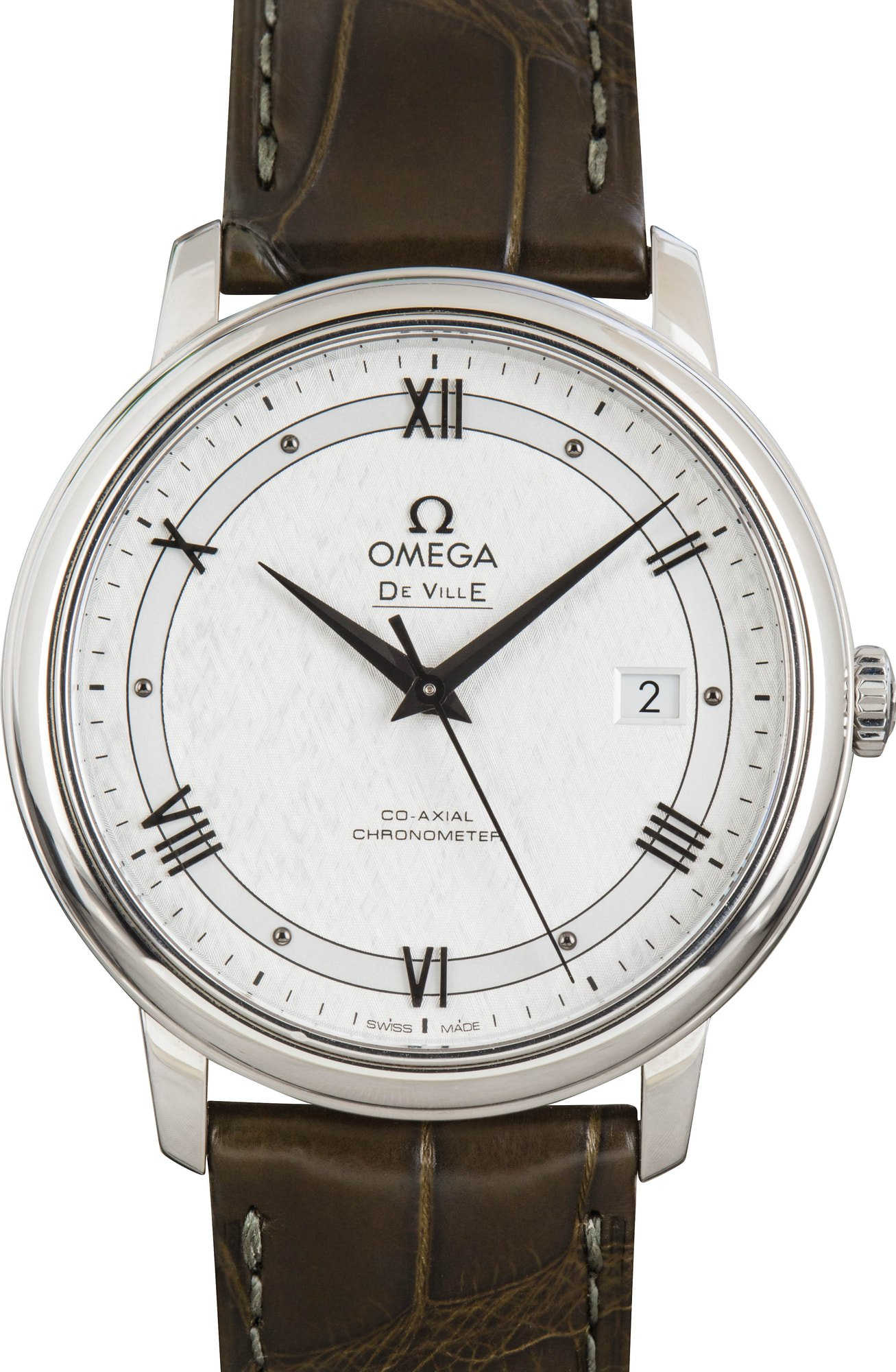 Omega De Ville Prestige Silk Pattern Dial