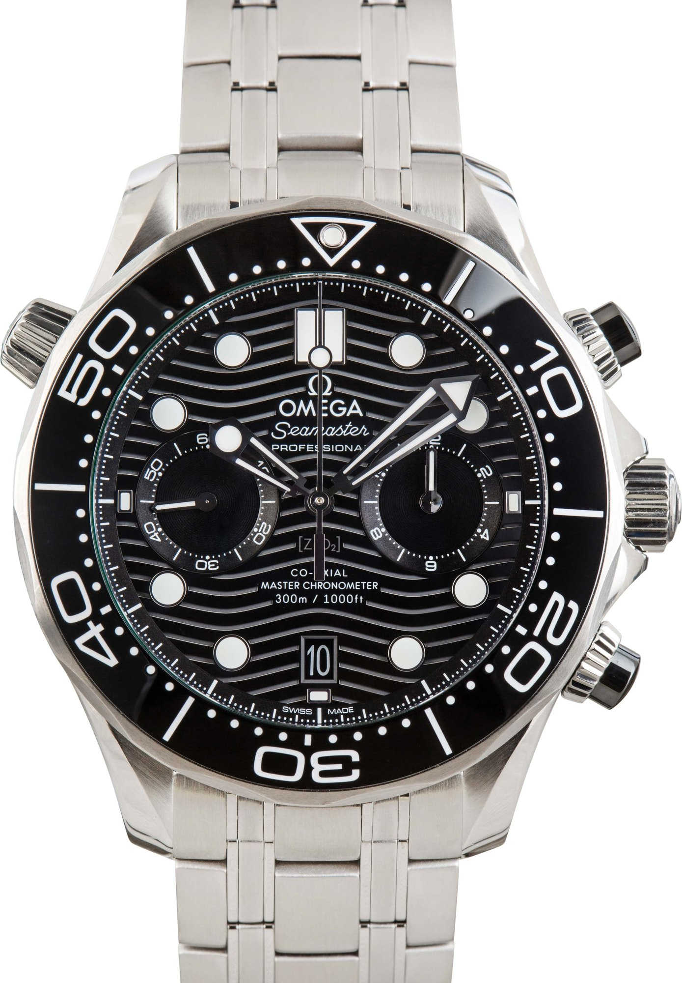 Omega Seamaster Stainless Steel Black Dial