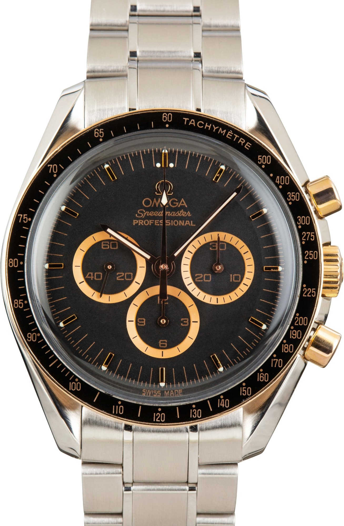 Omega Speedmaster 3366.51.00 Red Gold on Steel