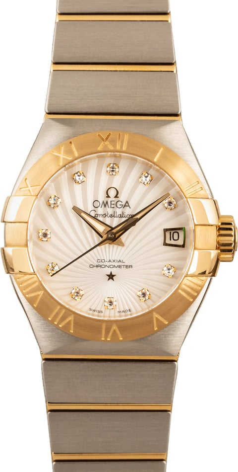 Ladies Omega Constellation Mother of Pearl Diamond Dial