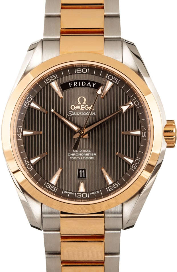 Omega seamaster aqua terra day date best sale