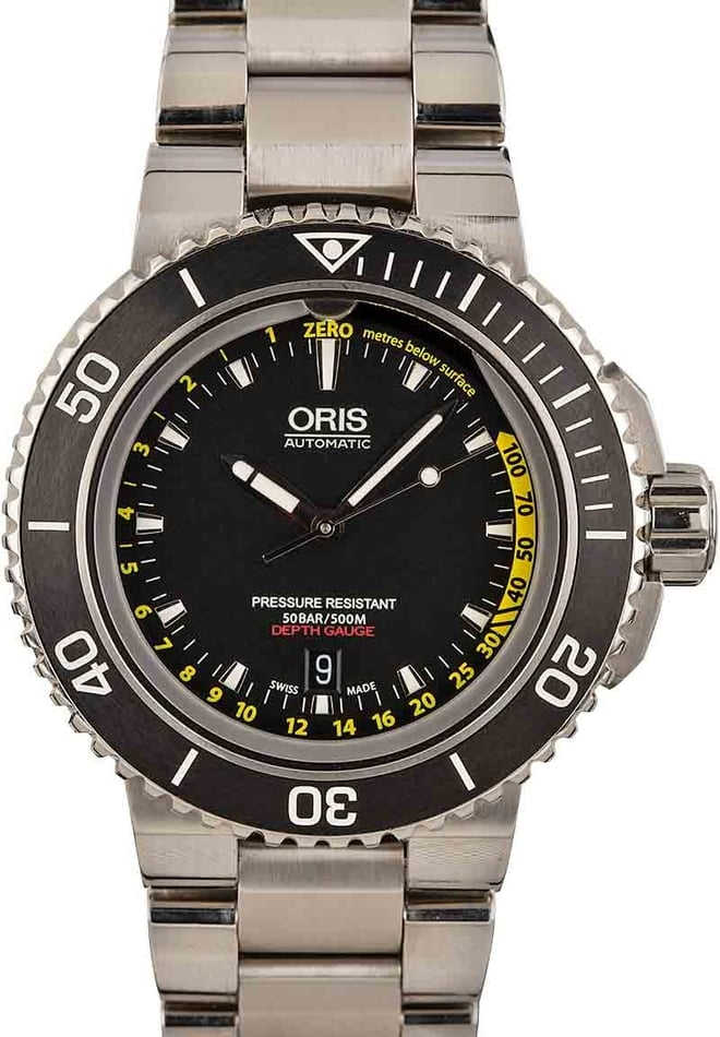 Oris Aquis Depth Gauge Stainless Steel