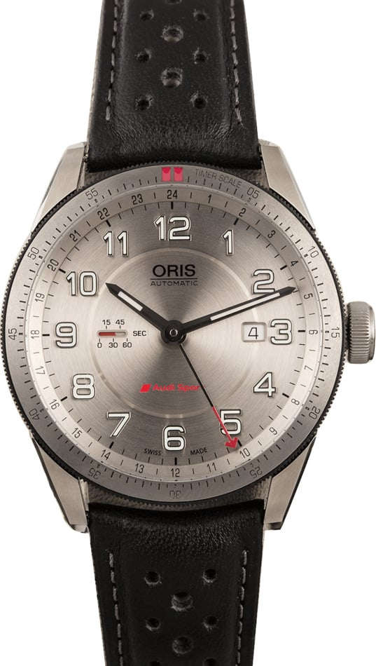 Buy Oris Audi Sport GMT 01 747 7701 4461 07 5 22 87FCS Bob s Watches Sku 747 7701 4461