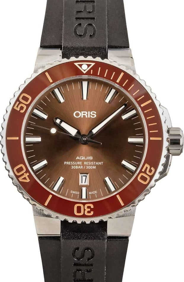 Oris Aquis Date Brown Dial & Bezel