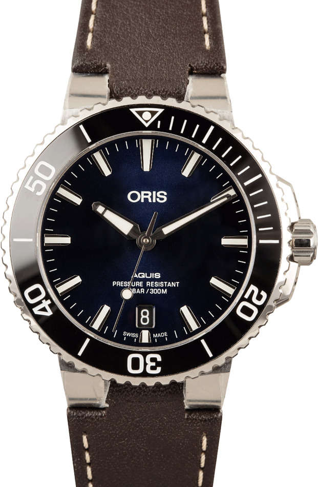 Buy Oris Aquis 01 733 7732 4135 07 5 21 10FC Bob s Watches Sku 733 7732 4135