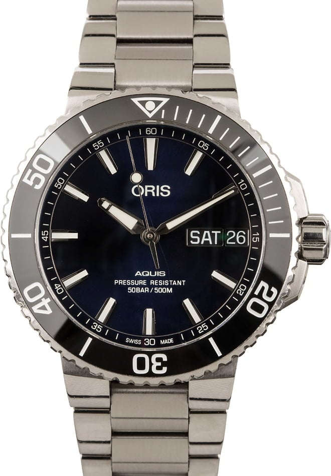 Buy Oris Aquis 01 752 7733 4135 07 8 24 05PEB Bob s Watches Sku 7733 4135 07