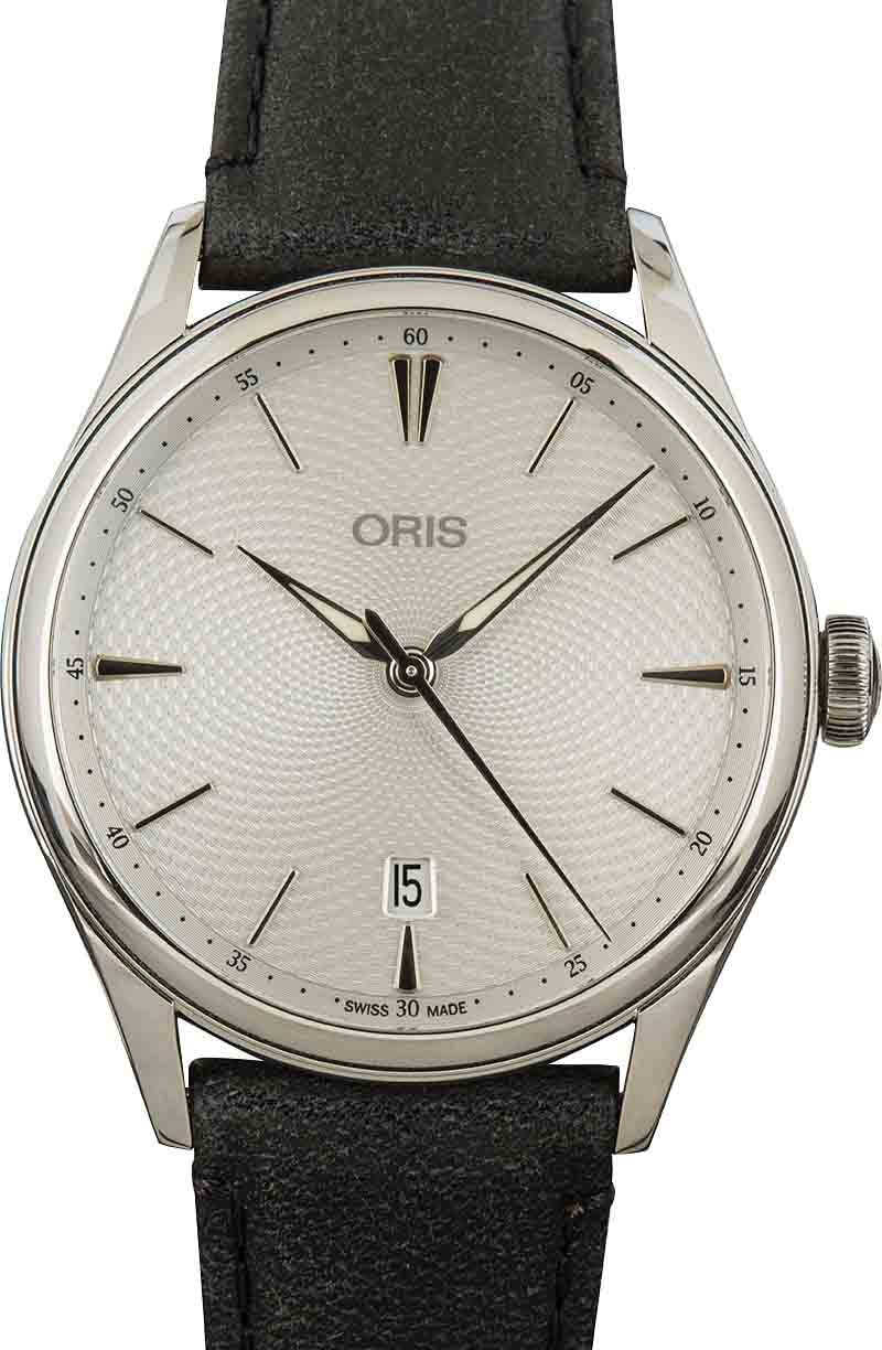 Oris Artelier Pointer Day Date Automatic Silver Dial Steel