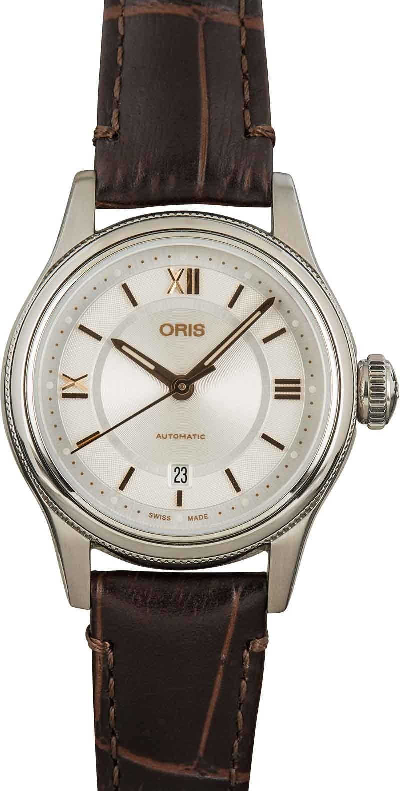 Ladies Oris Classic Date Silver Dial