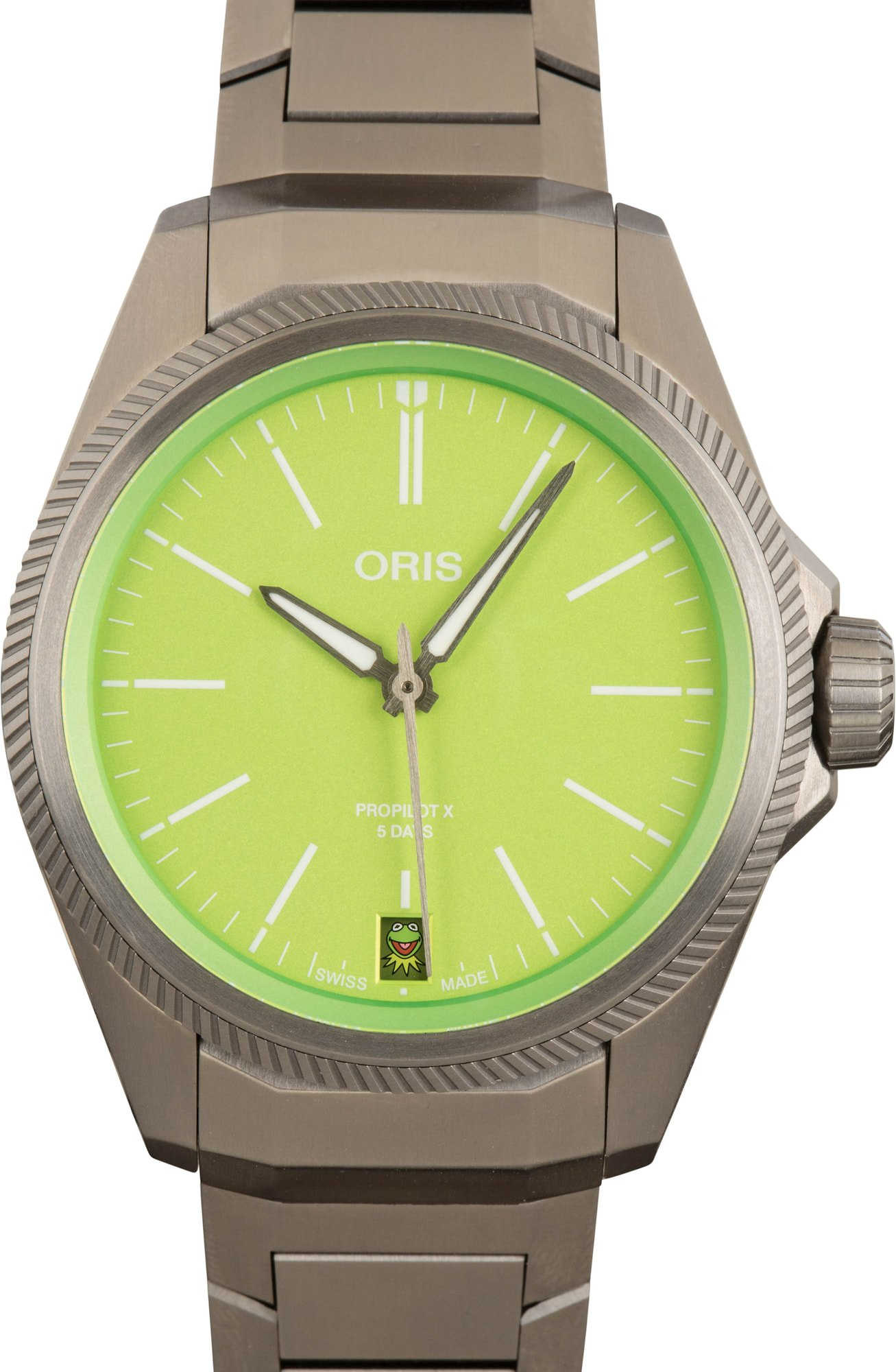 Oris ProPilot X Kermit Edition Green Dial