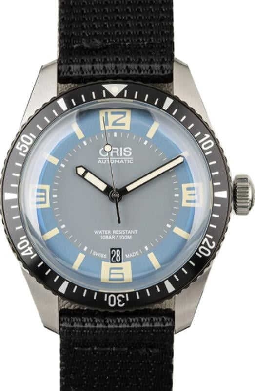 Oris Diver 65 Black Textile Strap