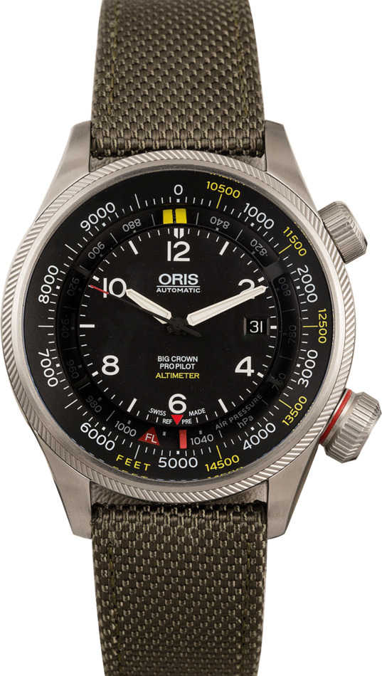 Oris Big Crown Pro Pilot Altimeter Black Dial