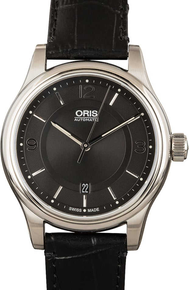 Oris Classic Date Leather Strap