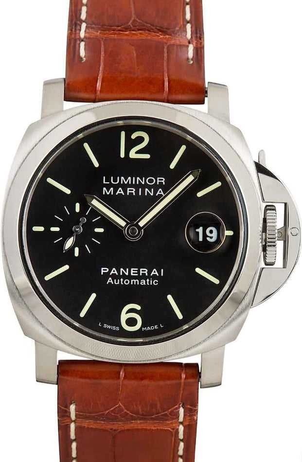 Panerai Luminor Marina PAM00048 自動巻き 時計 PAM 00048 Panerai Marina 40mm Steel | Essential Watches
