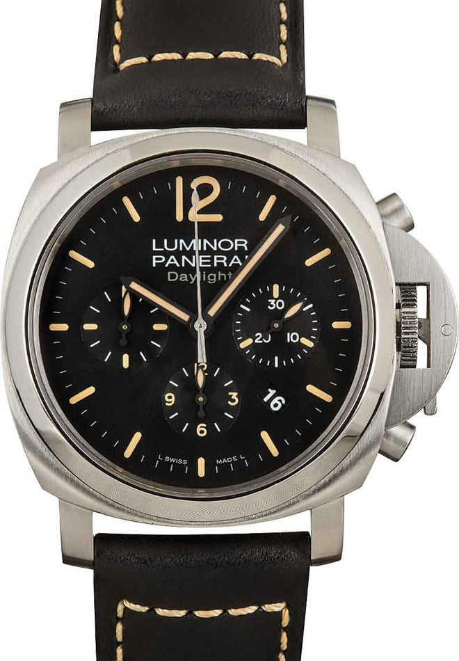 Pre-Owned Panerai Luminor Chrono Daylight Stainless Steel