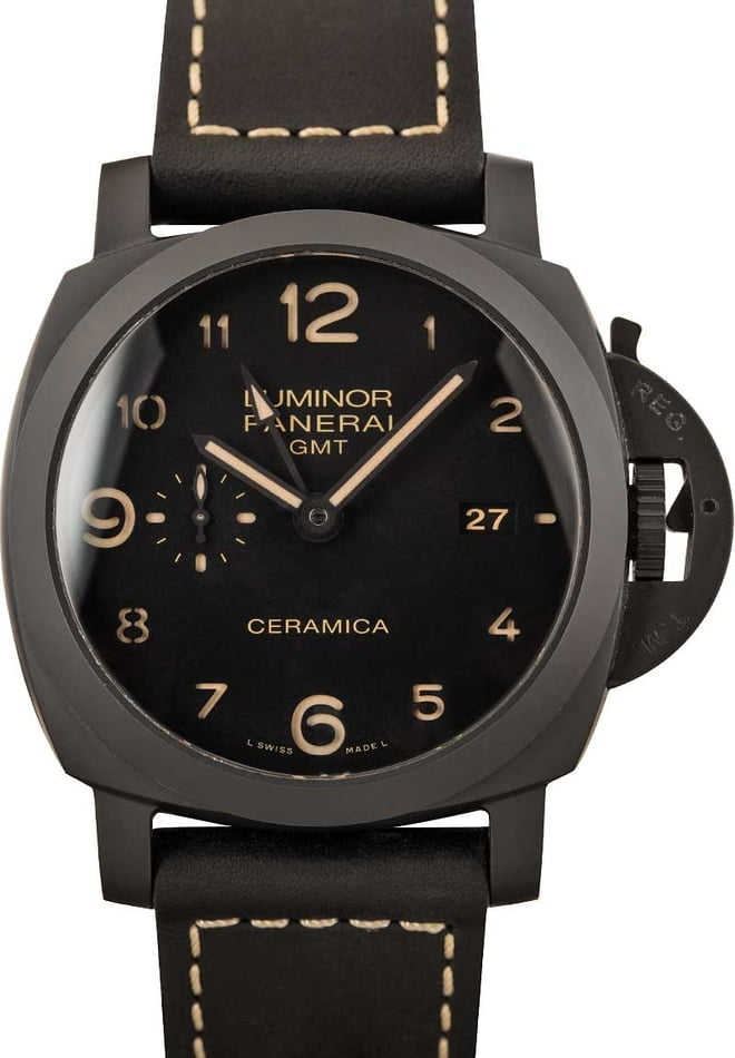 Mens Panerai Luminor 1950 Black Dial