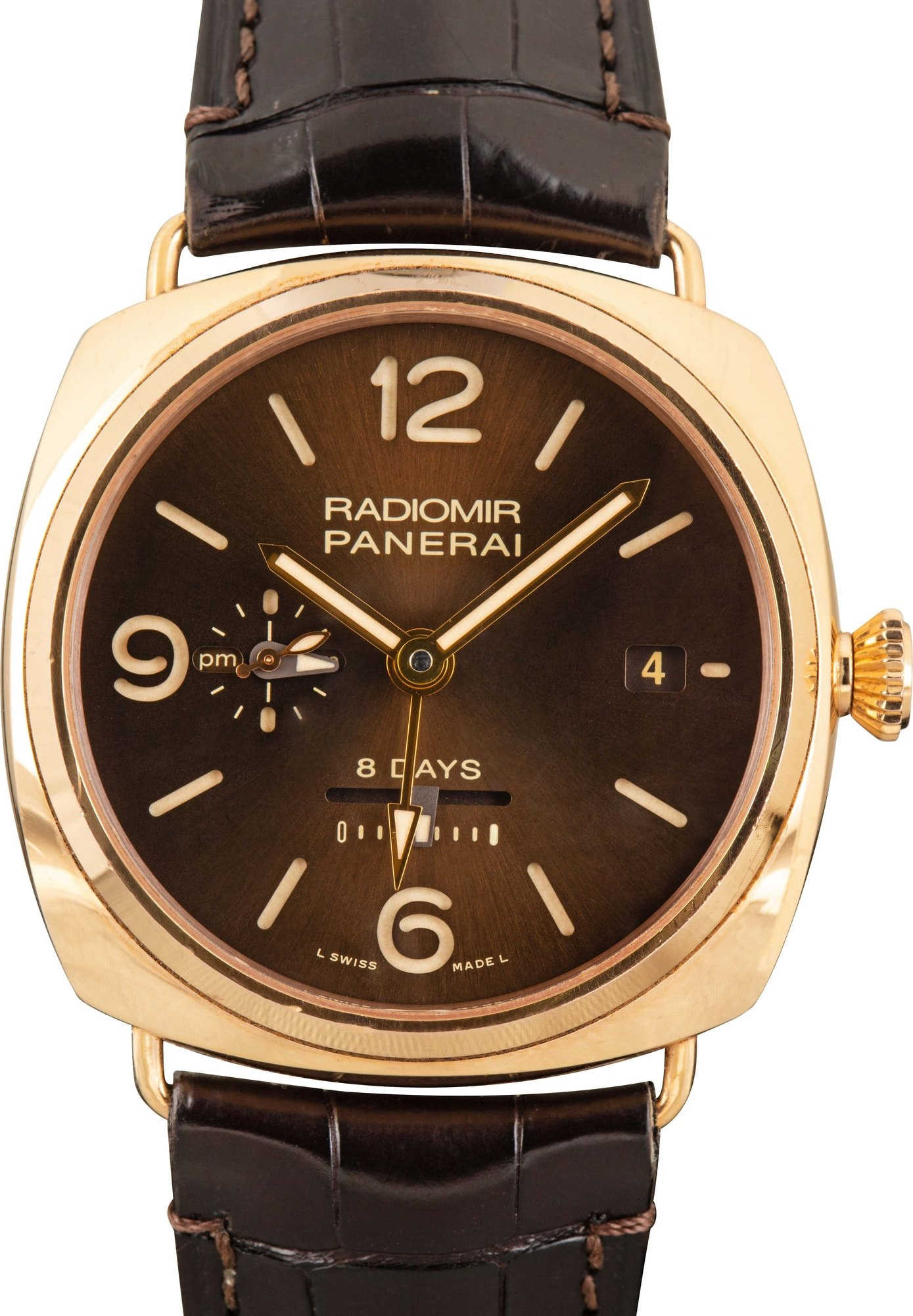 Panerai Radiomir 8 Days GMT Oro Rosso PAM00395 Brown Dial