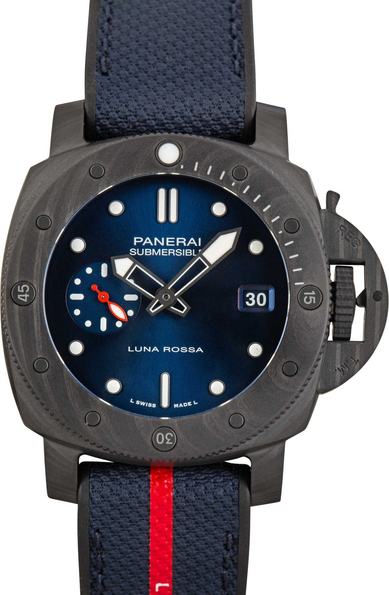 Panerai Submersible Luna Rossa Carbotech PAM01563 Blue Dial