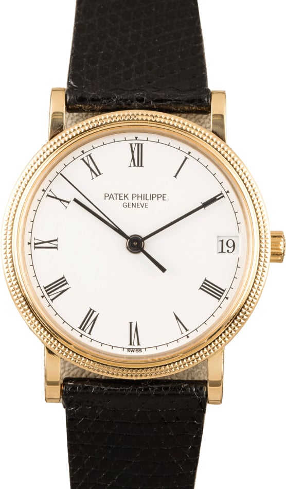 Pre-Owned Patek Philippe Calatrava Roman Dial