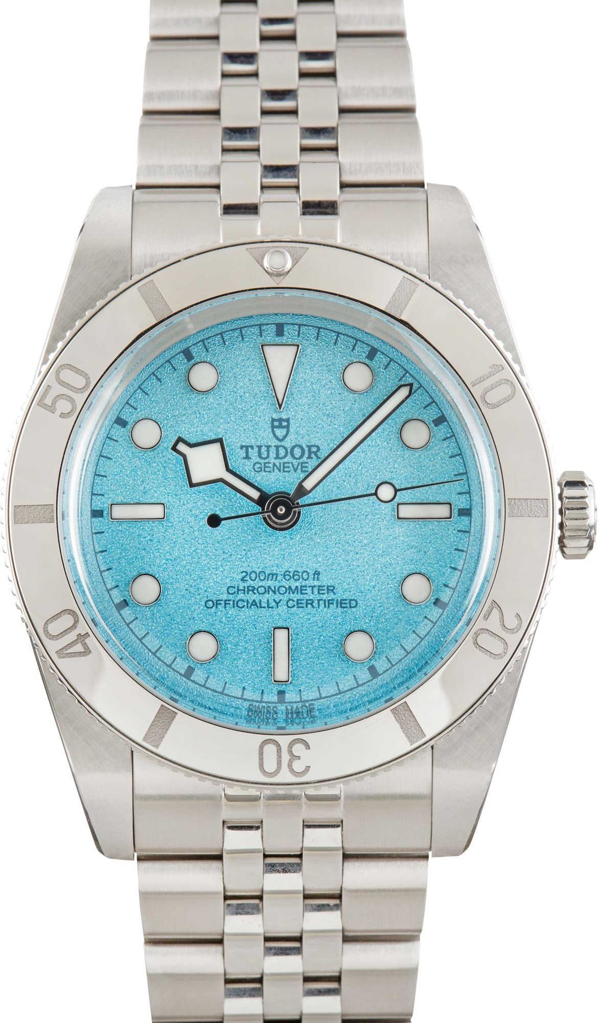 Pre-owned Tudor Black Bay 54 Stainless Steel 79000 Lagoon Blue