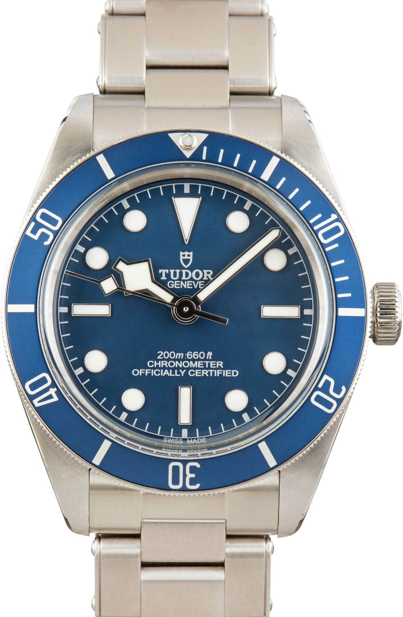 Pre-owned Tudor Heritage Black Bay Ref 79030B Blue