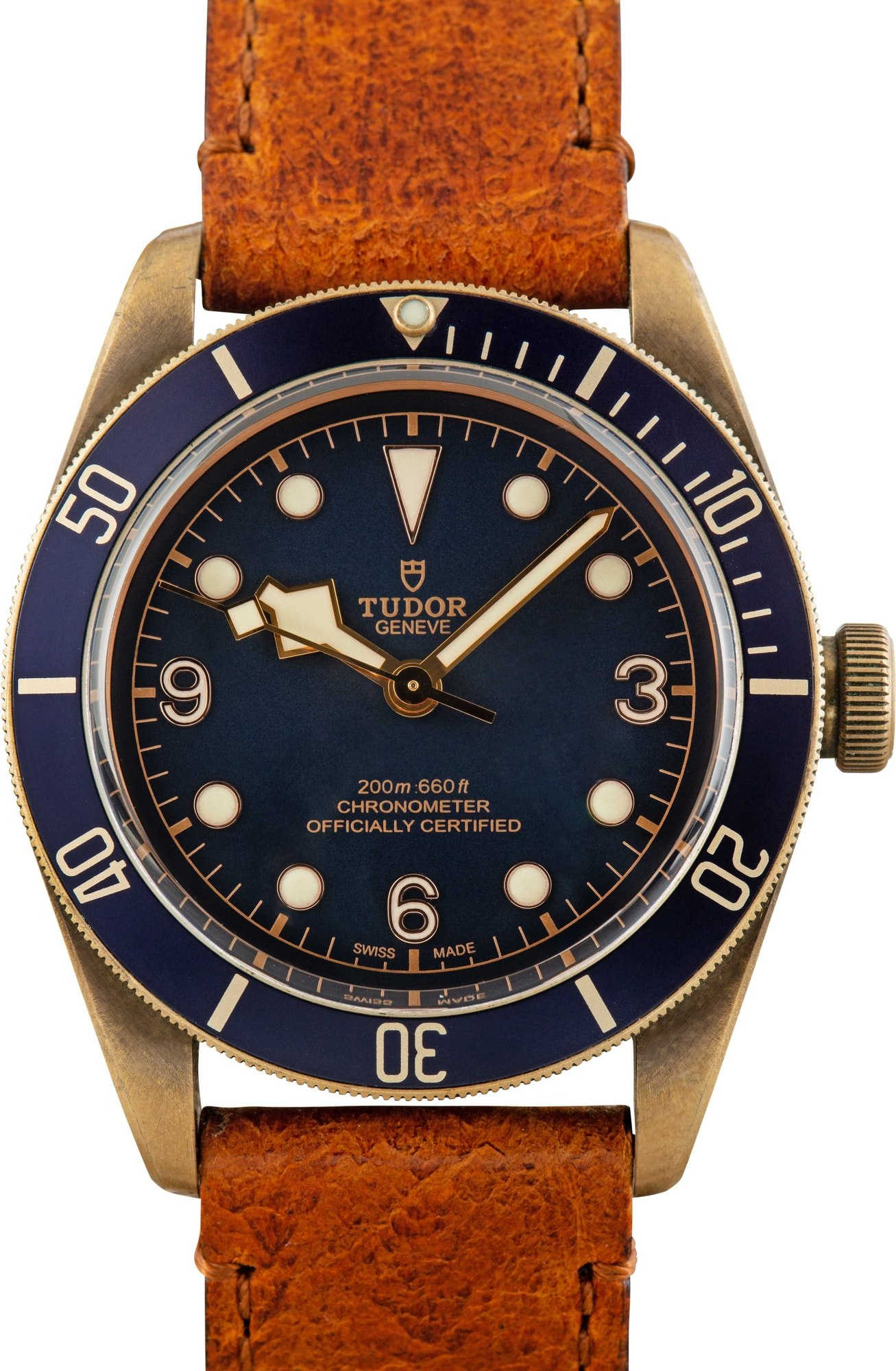 Tudor Heritage Black Bay Bronze 79250 Leather Strap